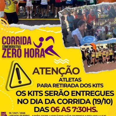 Corrida comemorativa zero hora